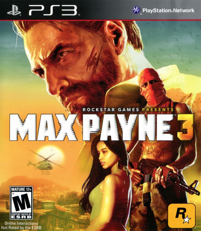 Max Payne 3 box art for Playstation 3